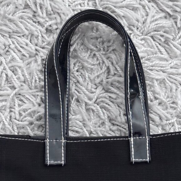 Cute Canvas Mini-Tote Bag in Black - Picture 3 of 9